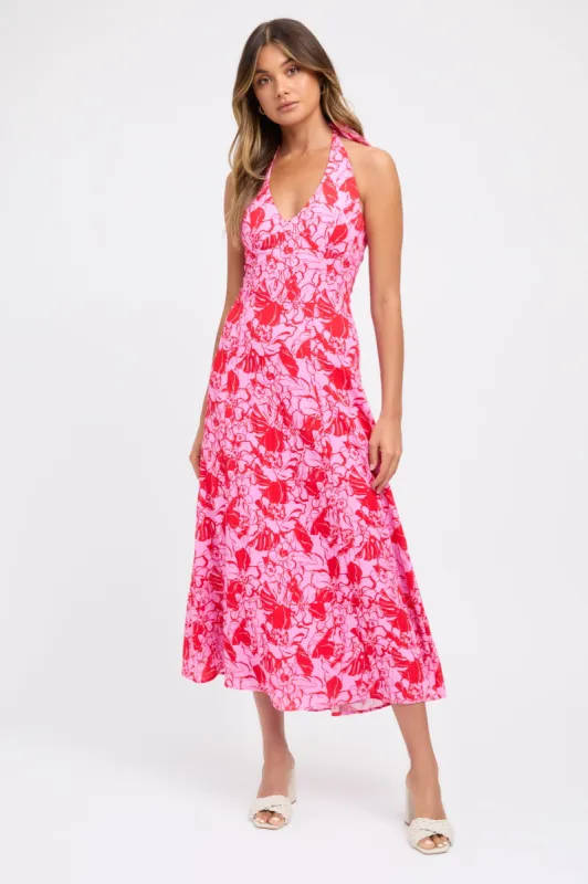 Tiah Halter Midi Dress sold by Kookai