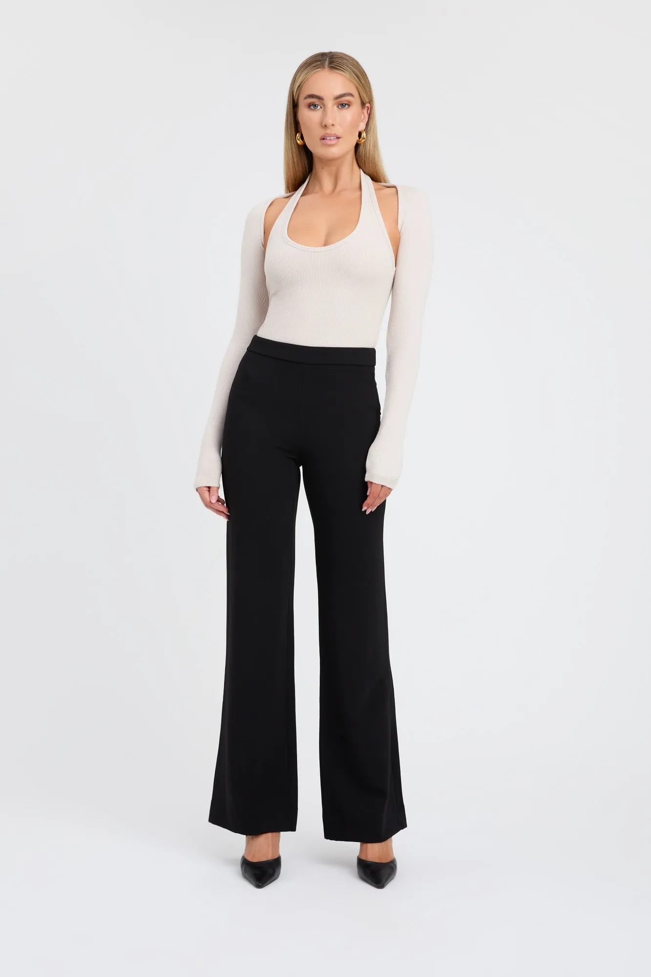Lux Long Flare Pants sold by Kookai