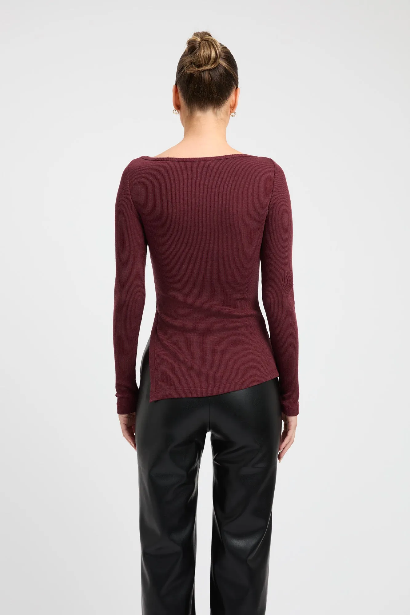Theo Merino Wool Long Sleeve Top sold by Kookai product image thumbnail 3