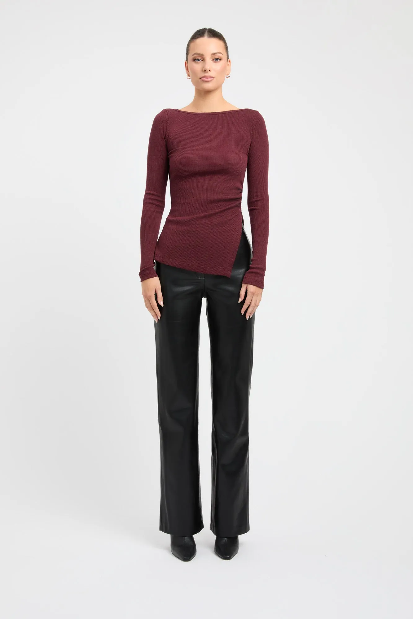 Theo Merino Wool Long Sleeve Top sold by Kookai