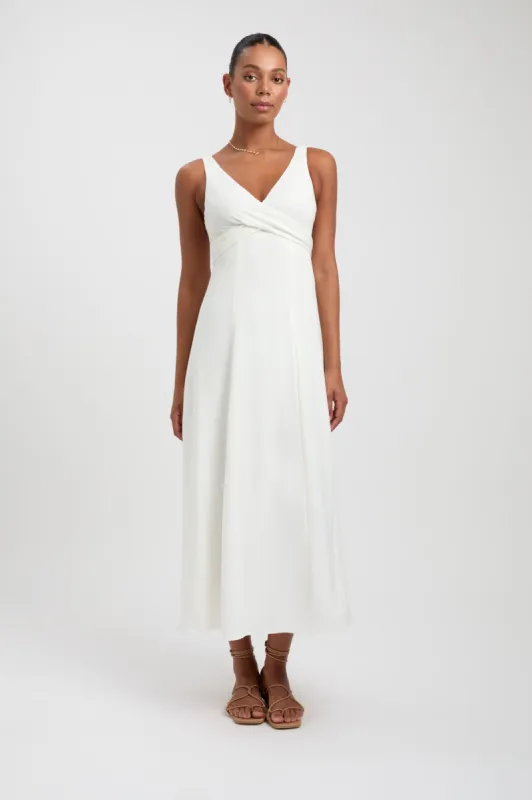 Hayman Tie Midi Dress sold by Kookai