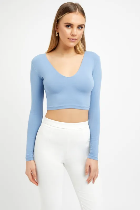 Lydia Long Sleeve Crop sold by Kookai