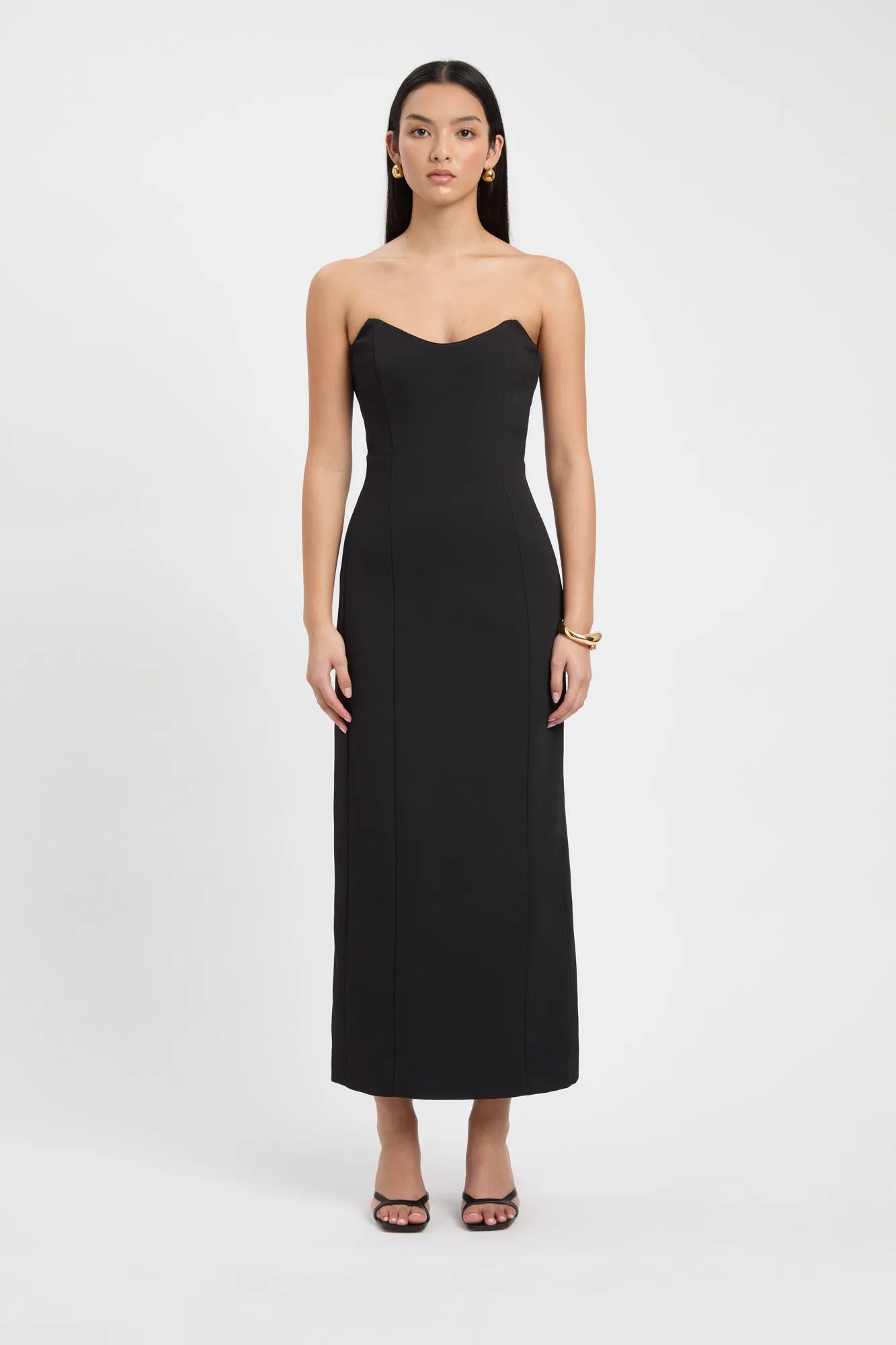 Oyster Strapless Dress sold by Kookai