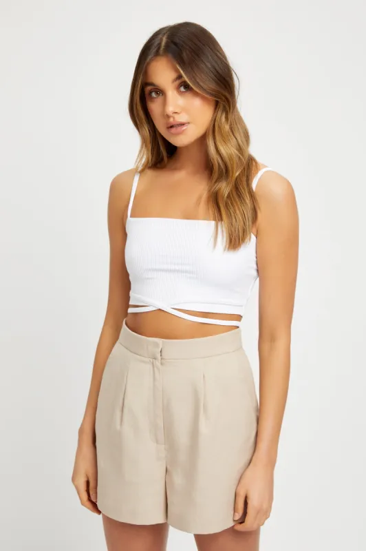 Hollie Tie Crop sold by Kookai