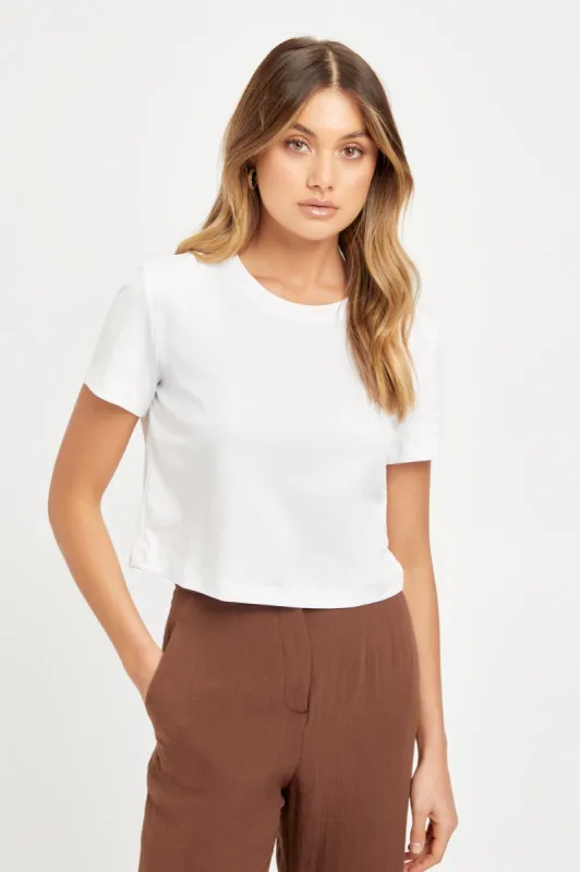 Arbor Cropped Tee sold by Kookai