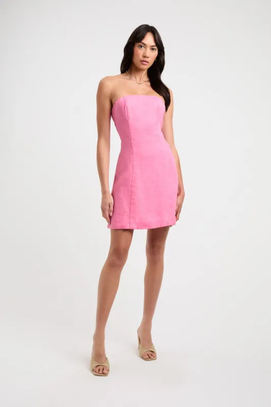 Palm Strapless Dress sold by Kookai