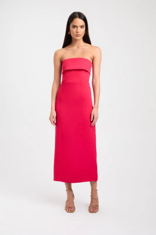 Oyster Strapless Midi Dress sold by Kookai