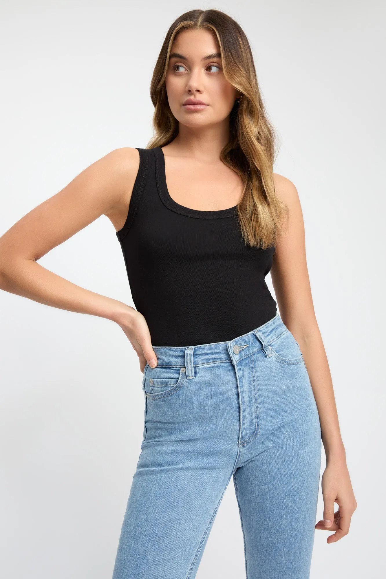 Erin Long Line Tank sold by Kookai