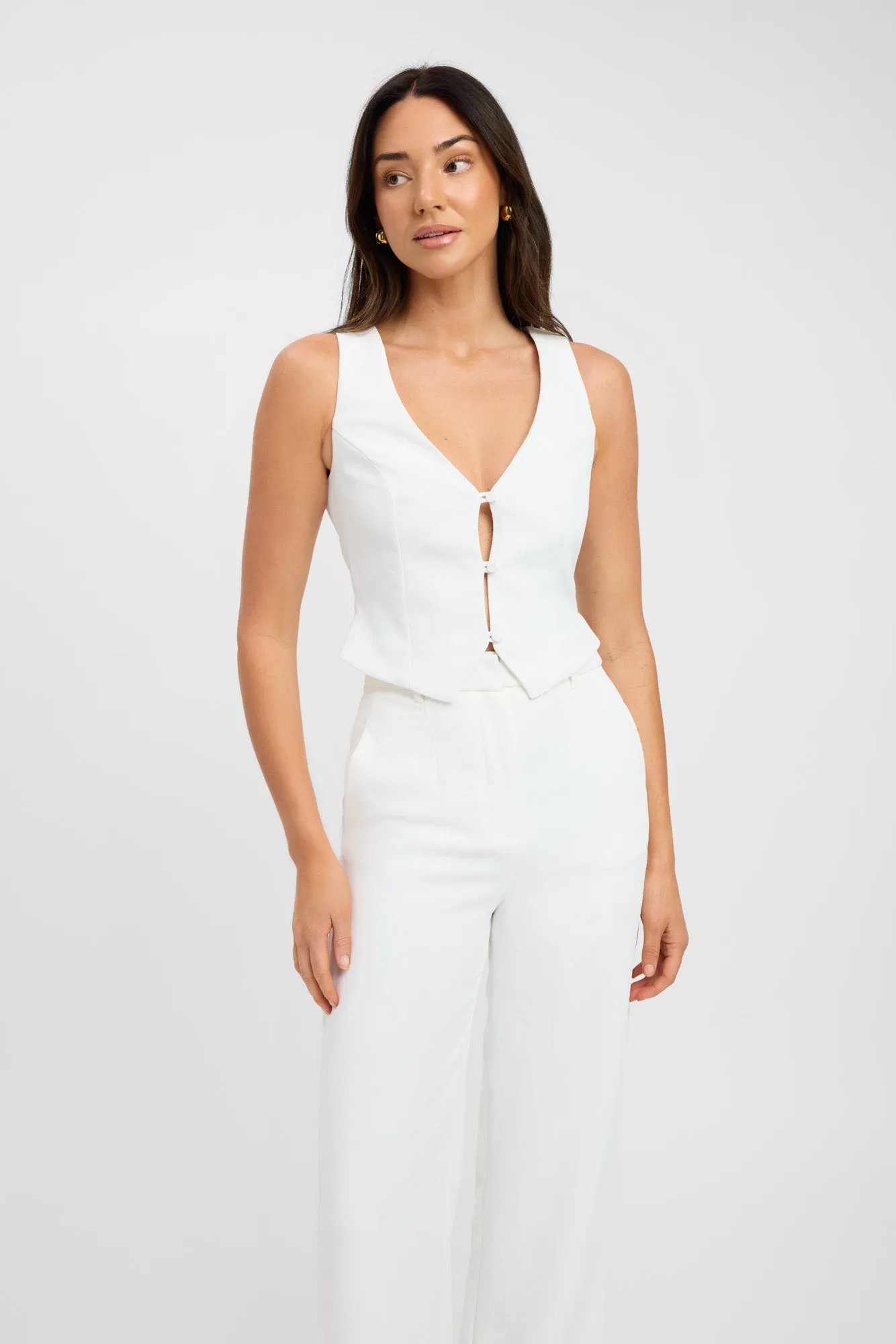 Oyster Deep Vee Vest sold by Kookai product image thumbnail 2