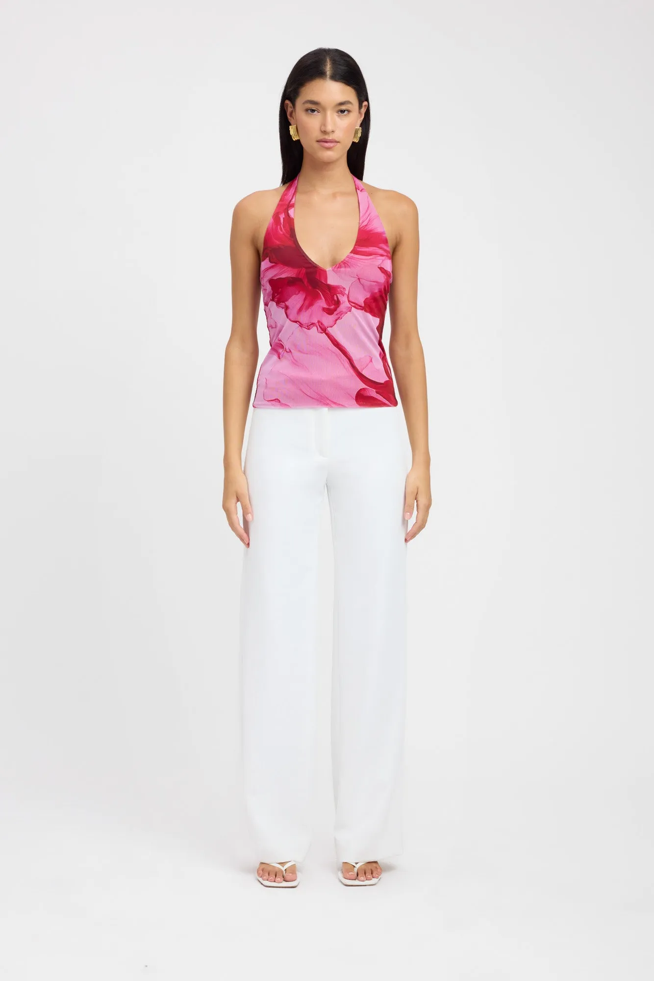 Rosalia Halter Tank sold by Kookai