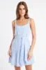 Blue Gingham Mini Dress sold by Kookai