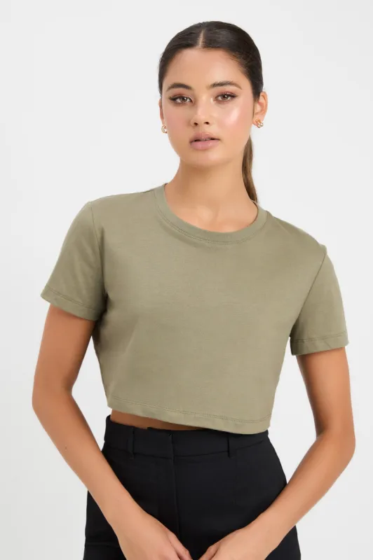 Rochelle Cropped Tee sold by Kookai