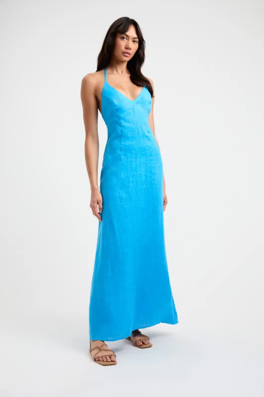 Tahiti Tied Halter Dress sold by Kookai