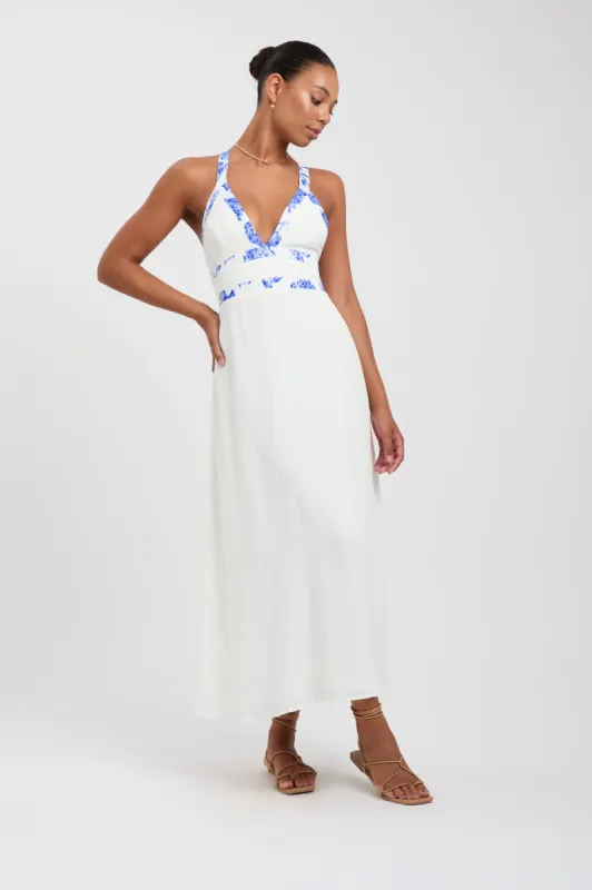 Hayman Contrast Midi Dress sold by Kookai