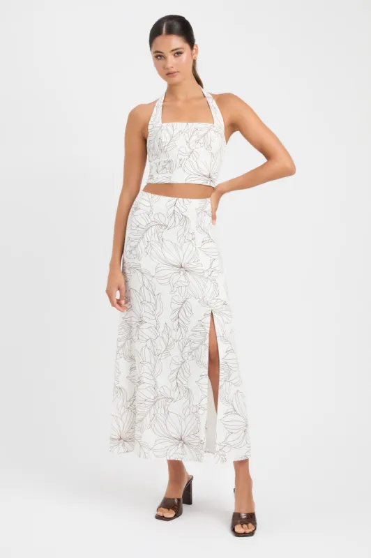 Lyra Split Skirt sold by Kookai