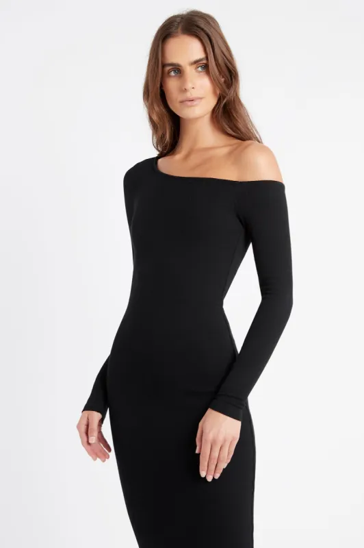 Kara One Shoulder Midi Dress sold by Kookai