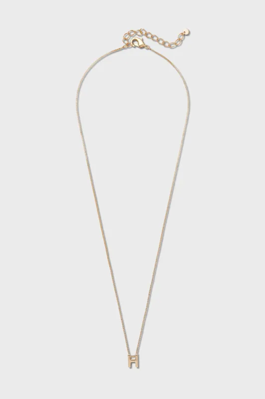 H - Letter Necklace sold by Kookai