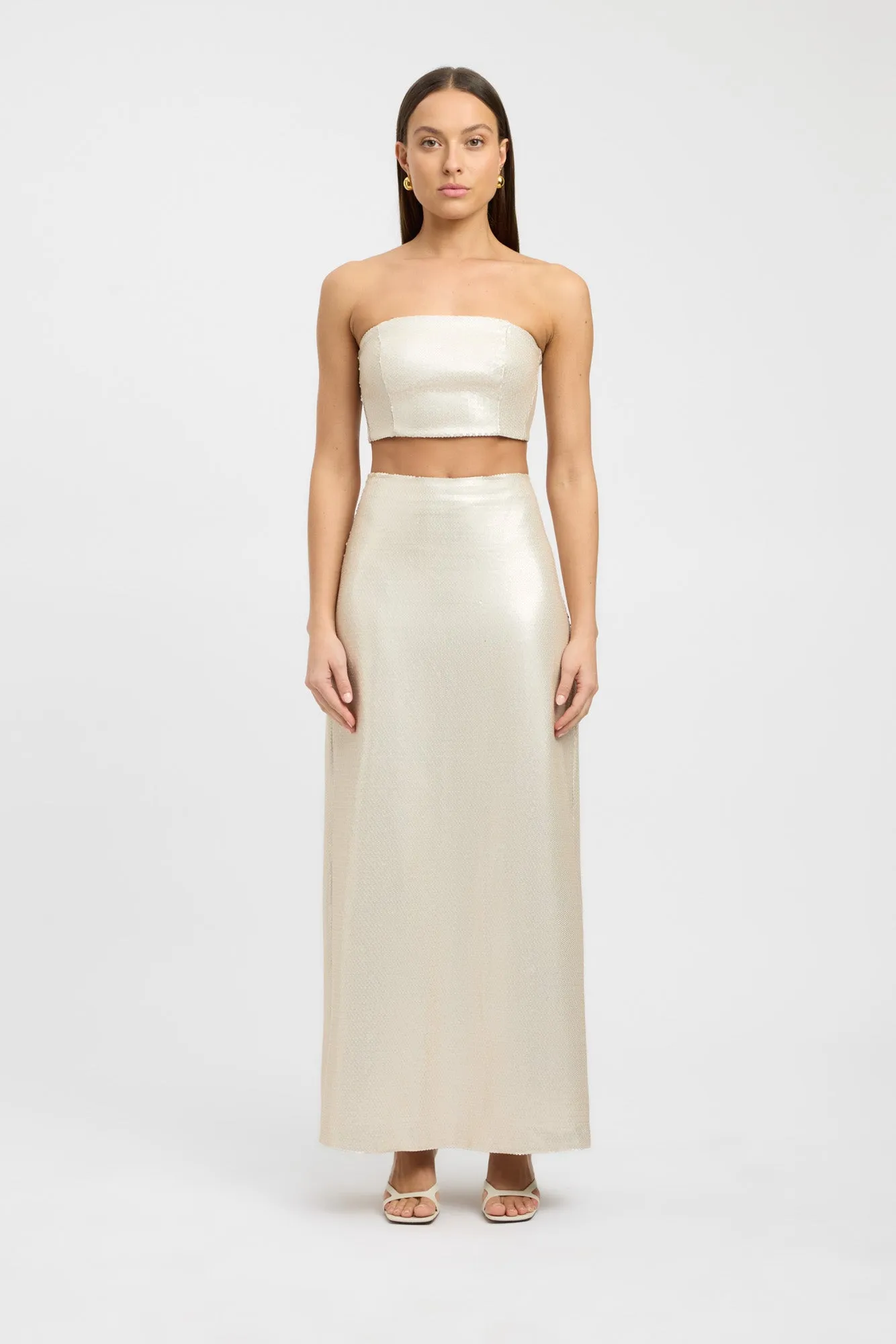 Siena Sequin Maxi Skirt sold by Kookai
