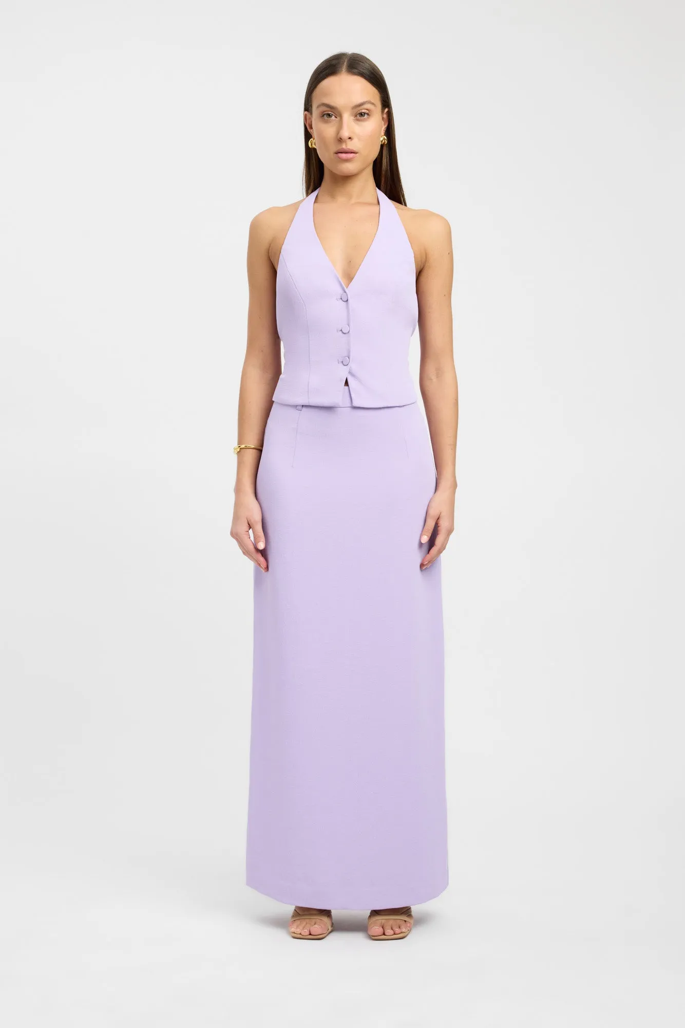 Oyster Midi Skirt sold by Kookai