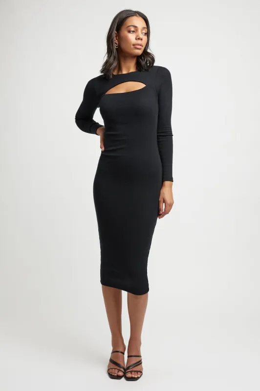 Keegan Long Sleeve Midi Dress made by Kookai