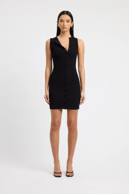 Bec Button Mini Dress made by Kookai