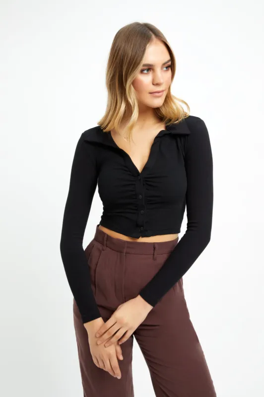 Eddie Button Crop sold by Kookai