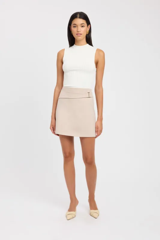 Berlin Buckle Mini Skirt sold by Kookai