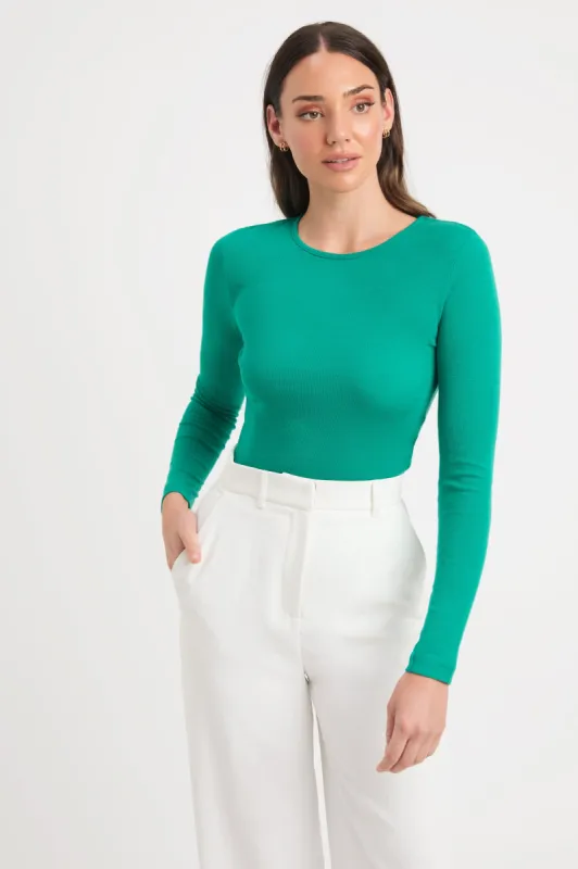Long Sleeve Crew Neck Top sold by Kookai