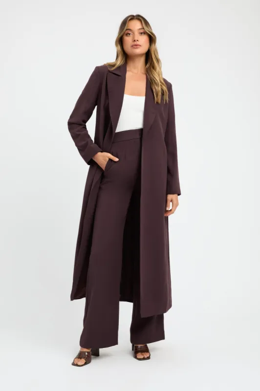 Serge Tied Trench made by Kookai