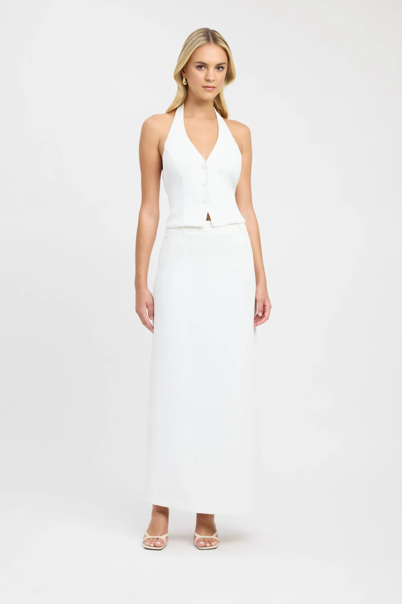 Oyster Midi Skirt sold by Kookai