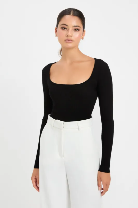 Lola Scoop Long Sleeve Top sold by Kookai