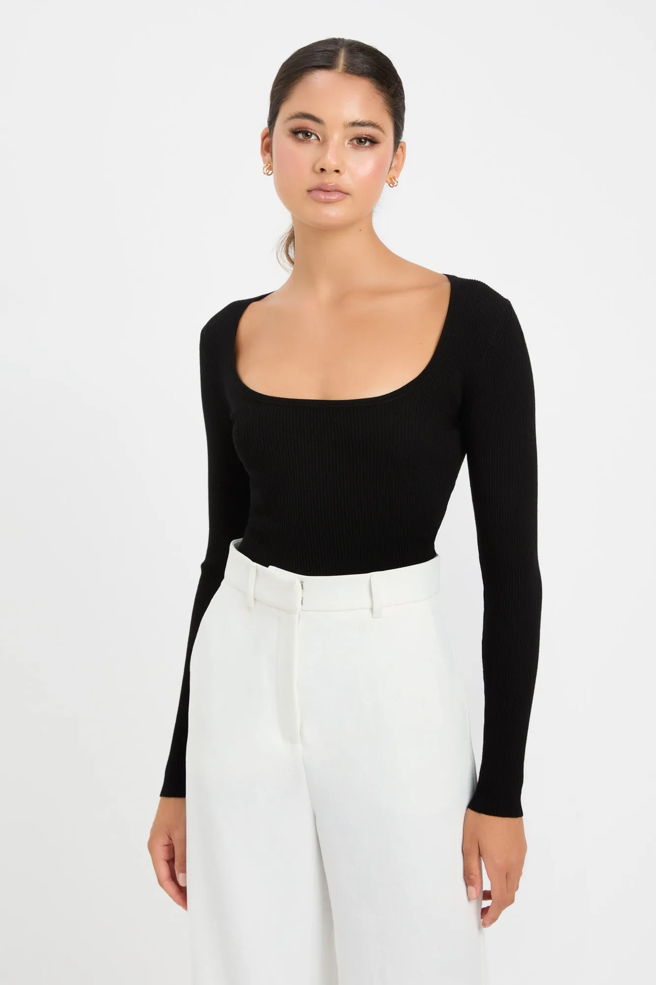 Lola Scoop Long Sleeve Top sold by Kookai