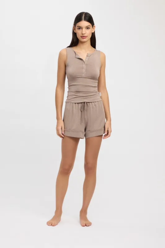 Sleep Button Tank sold by Kookai