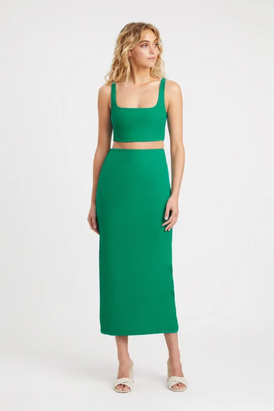 Staple Rib Midi Skirt sold by Kookai