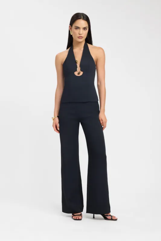 Oyster Trim Halter Top sold by Kookai
