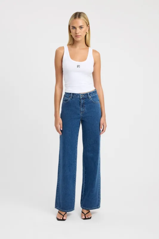 Monogram Scoop Tank sold by Kookai