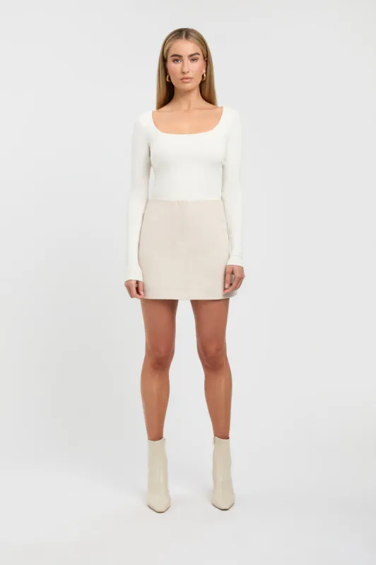 Lux Low Mini Skirt made by Kookai
