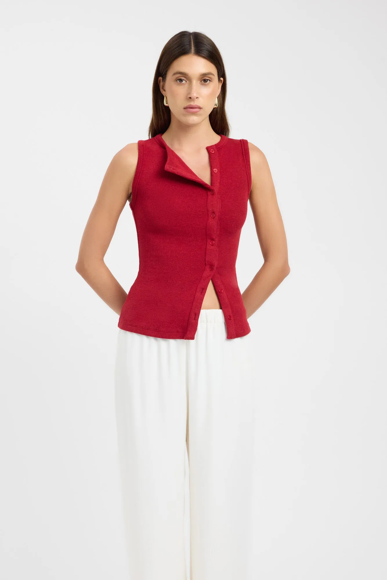 Bec Button Tank sold by Kookai product image thumbnail 2