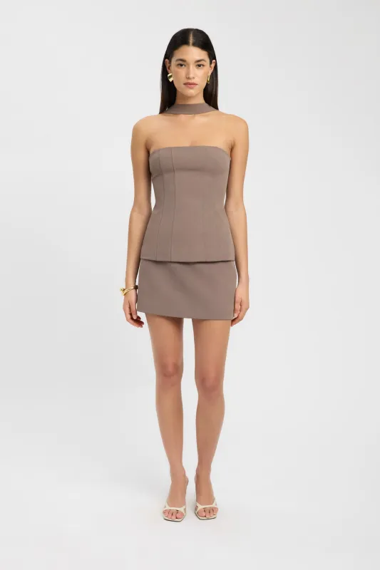 Ariel Double Belt Mini Skirt sold by Kookai