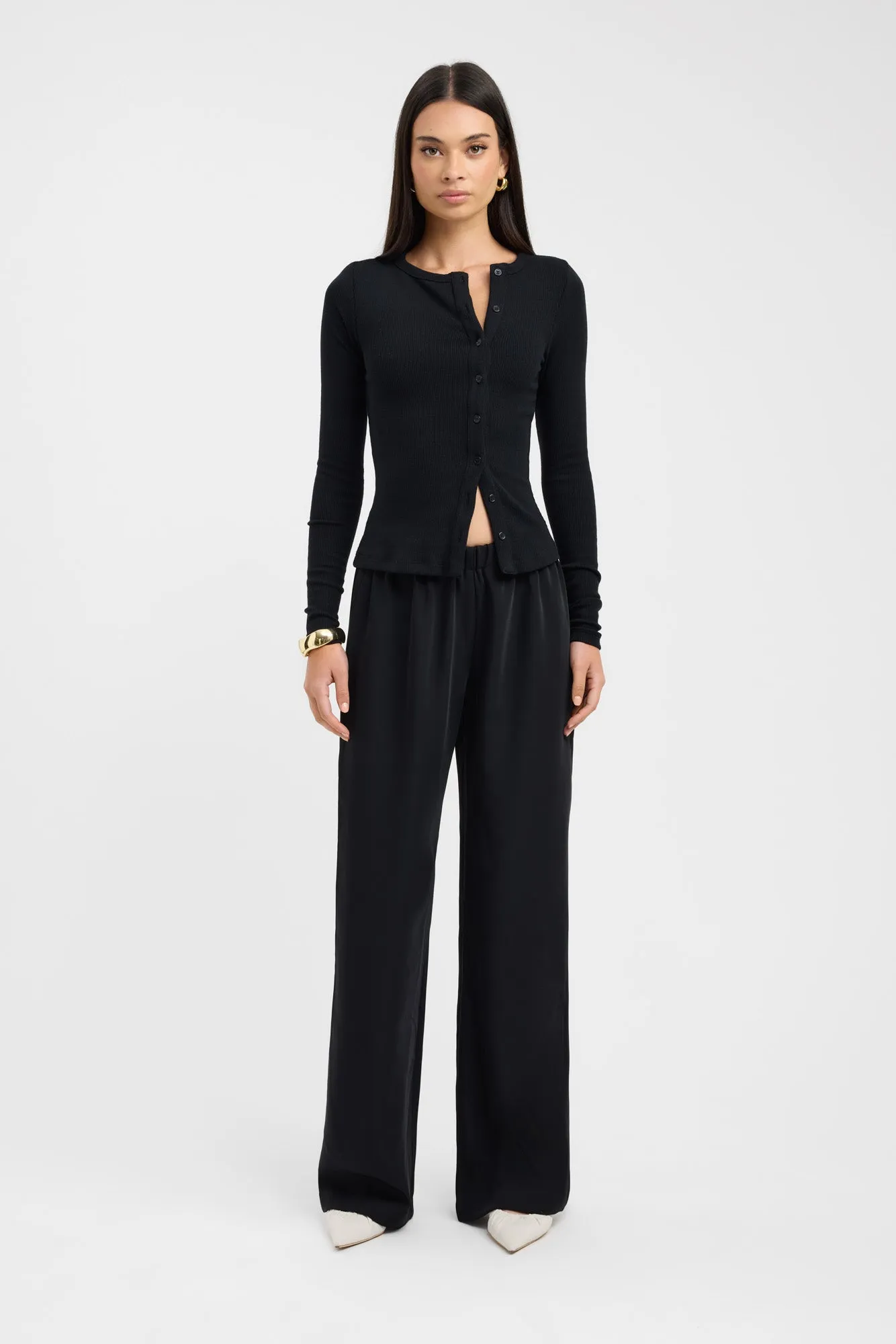 Bec Button Long Sleeve Top sold by Kookai