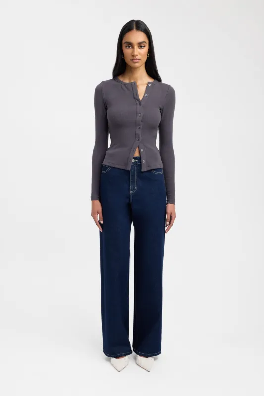 Bec Button Long Sleeve Top sold by Kookai