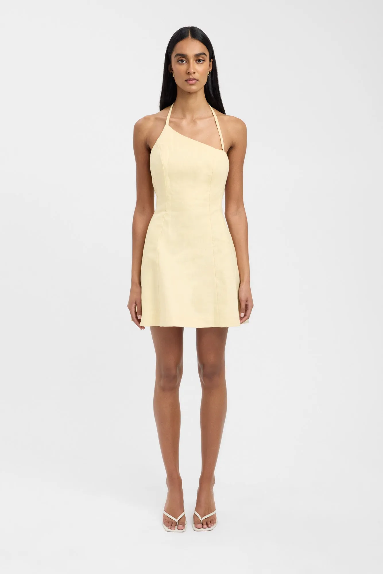 Palm One Shoulder Mini Dress sold by Kookai