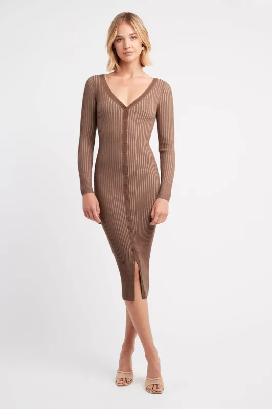 Sadie Button Midi Dress sold by Kookai