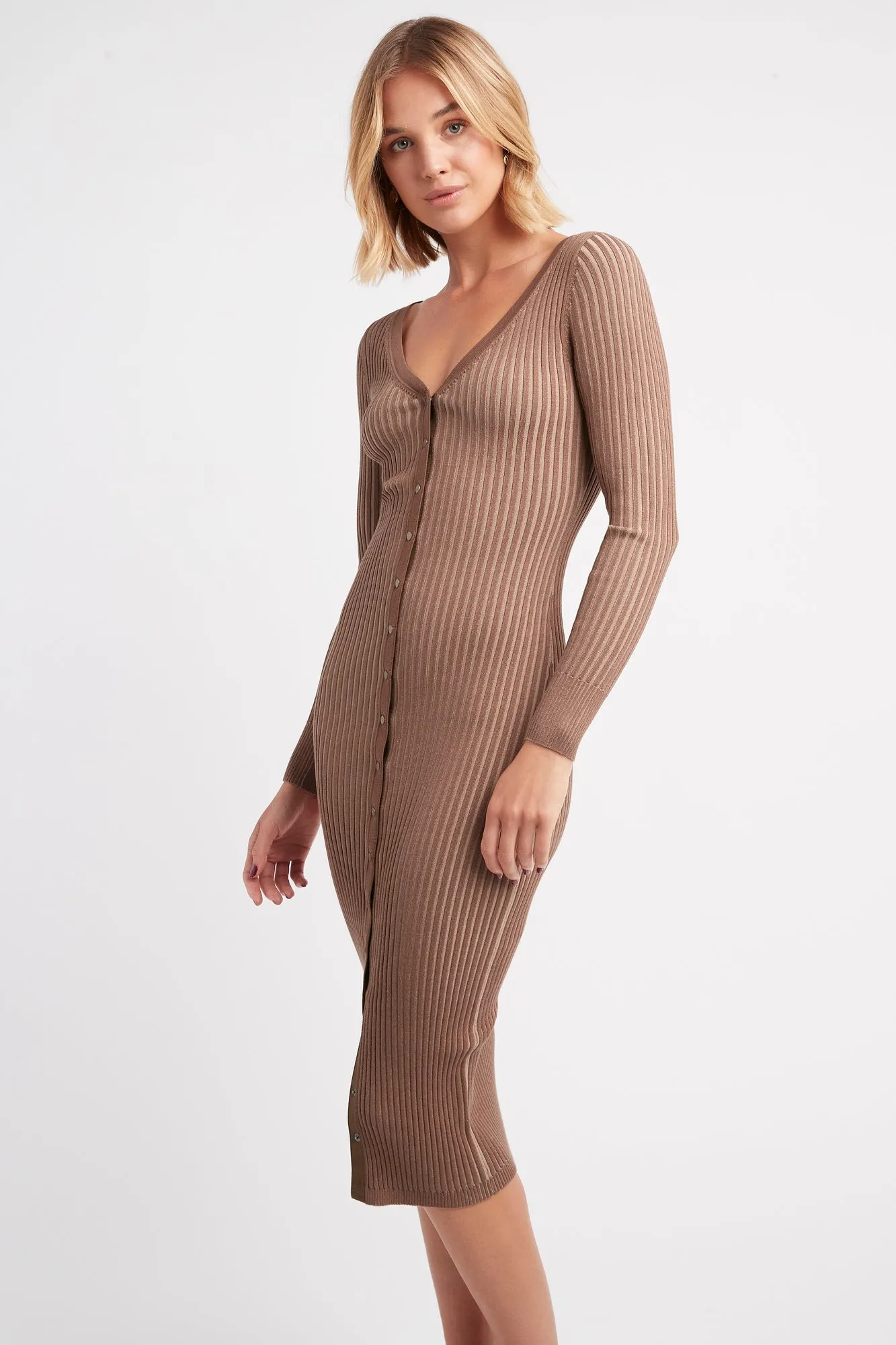 Sadie Button Midi Dress sold by Kookai product image thumbnail 3