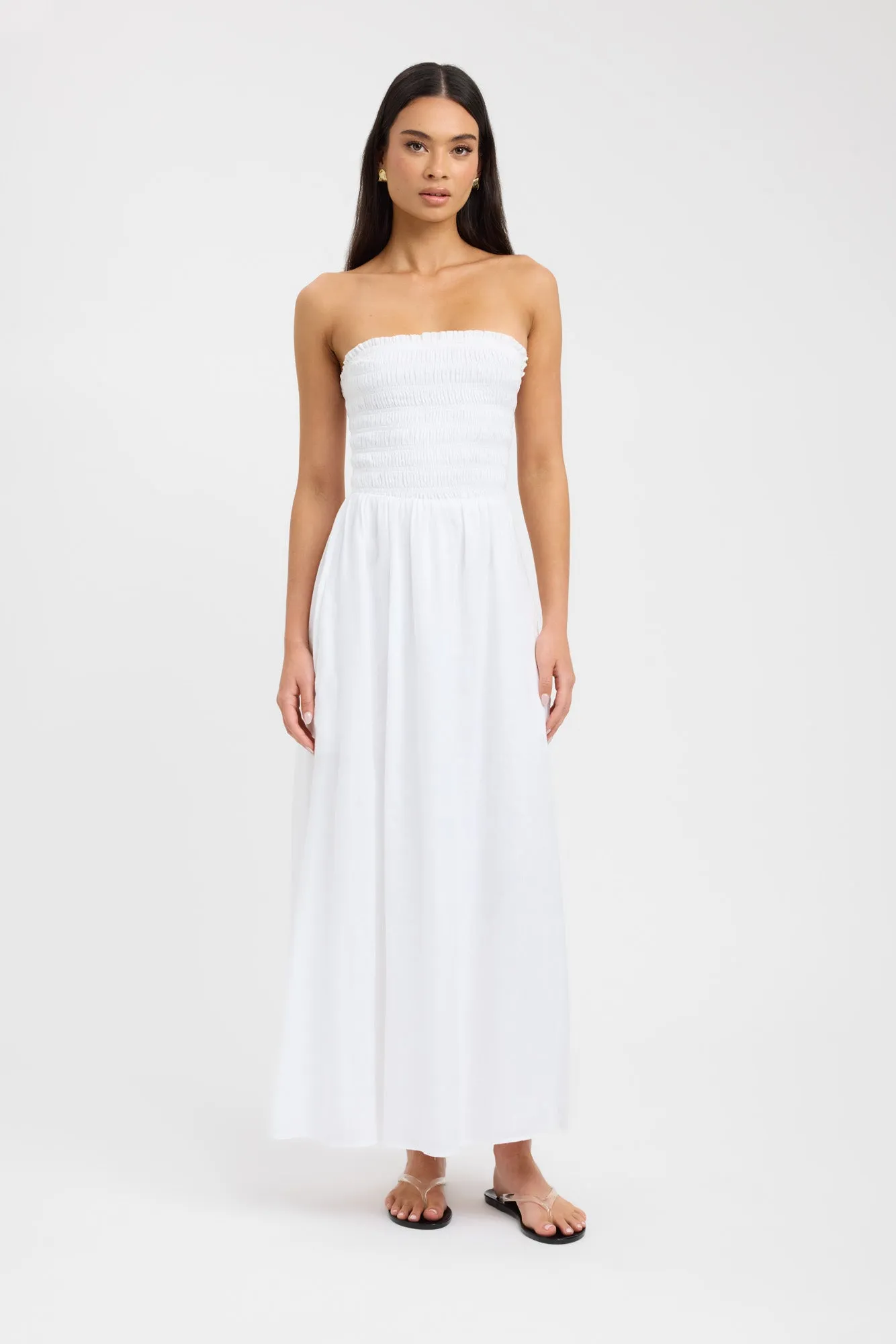 Tahiti Shirred Dress sold by Kookai