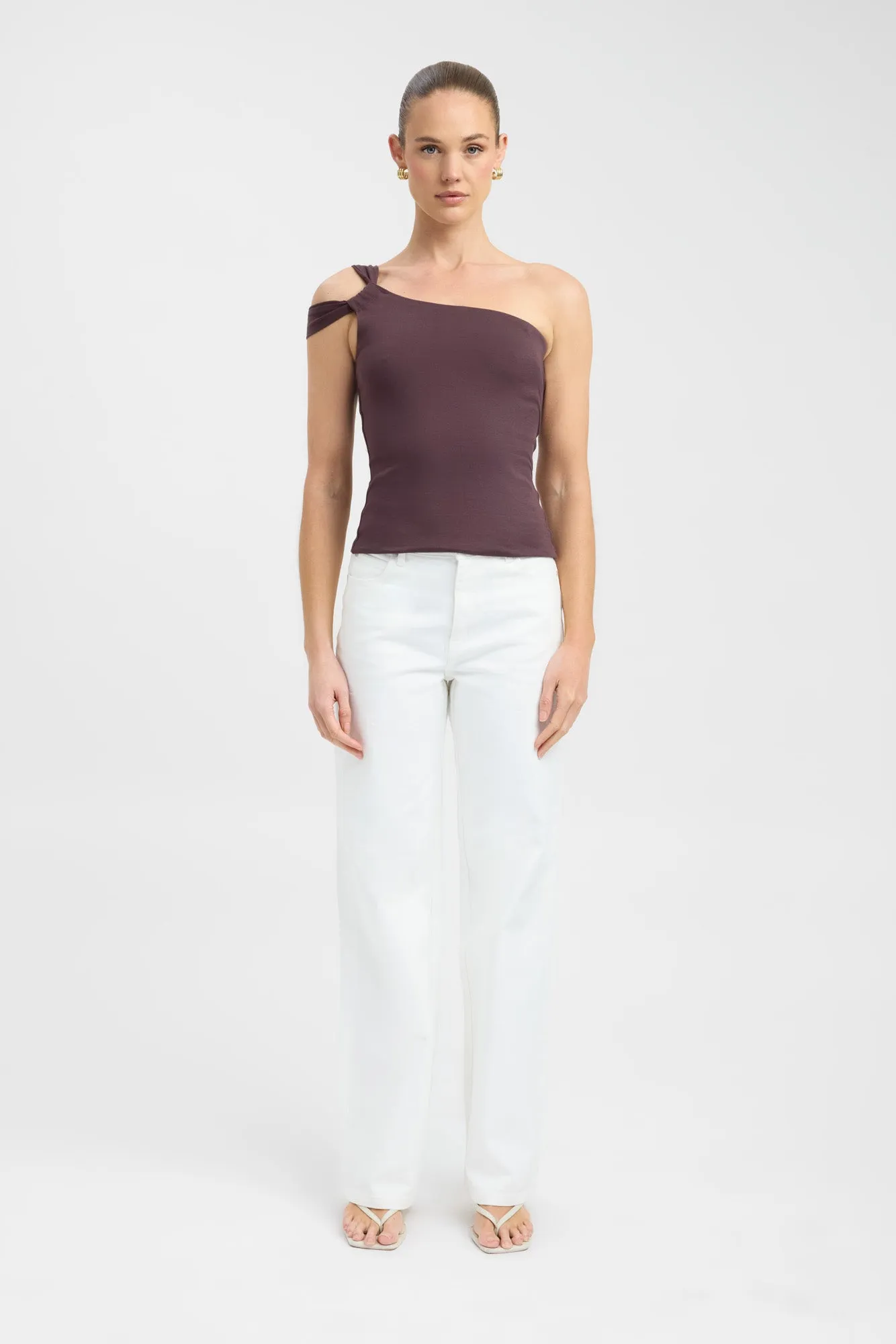 Luna One Shoulder Top sold by Kookai