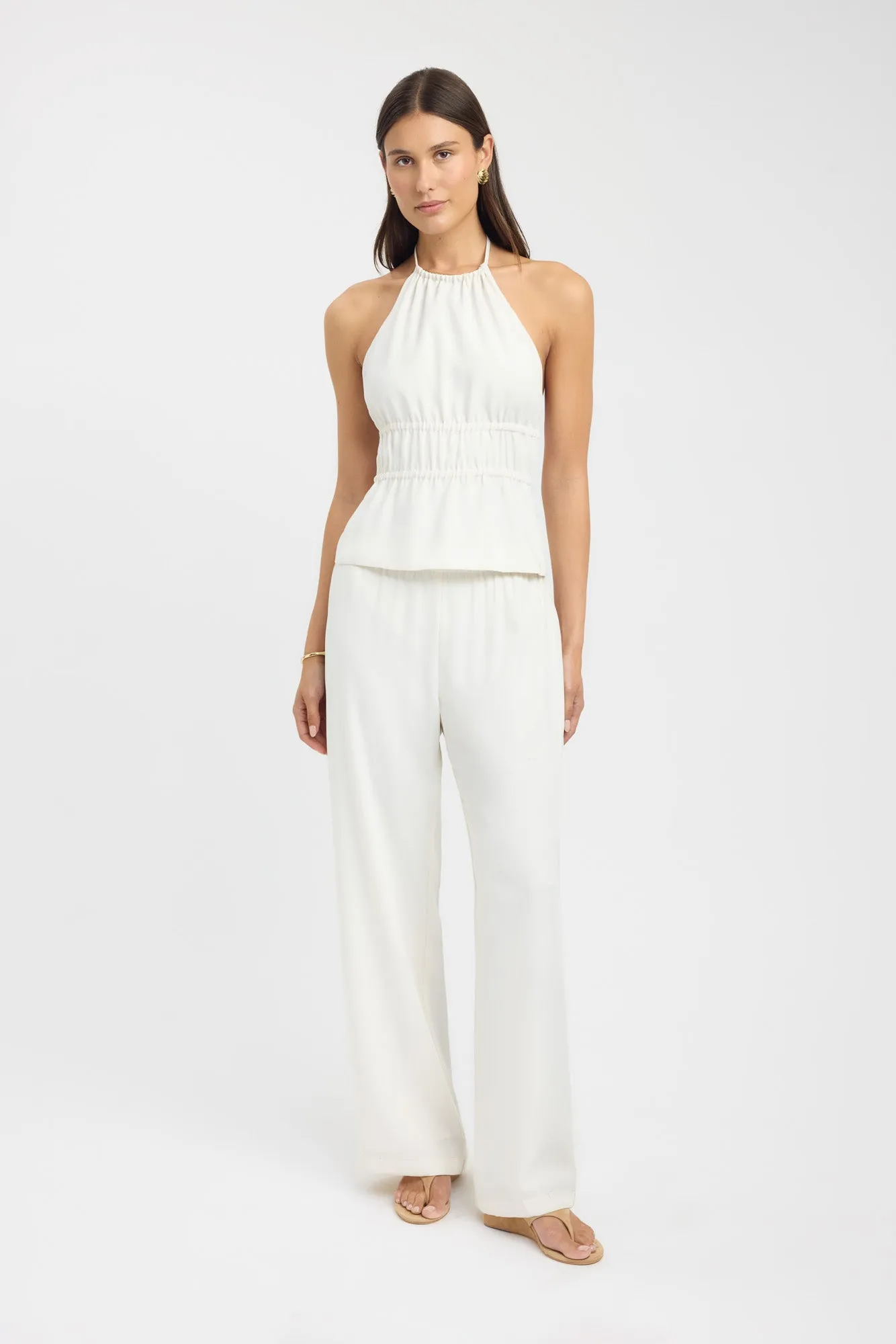 Maria Gathered Halter Top sold by Kookai