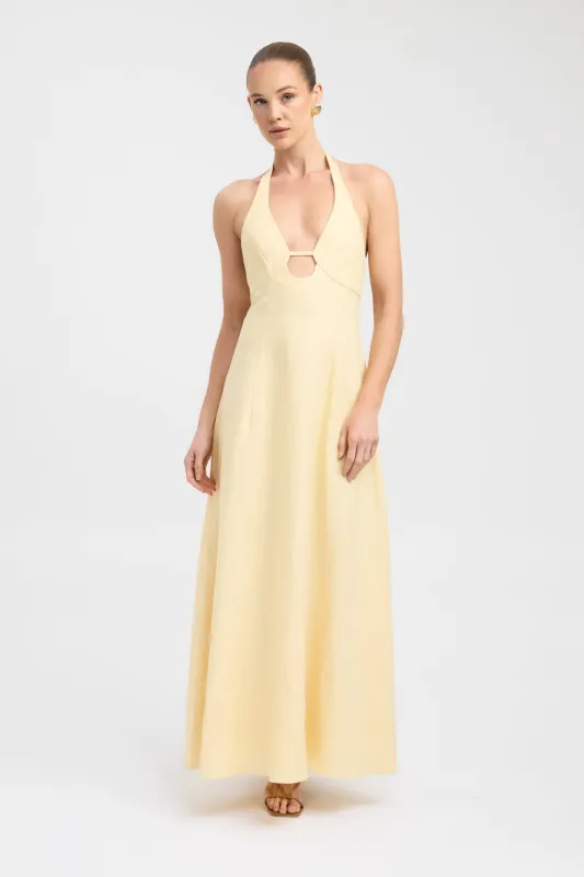 Palm Halter Maxi Dress sold by Kookai
