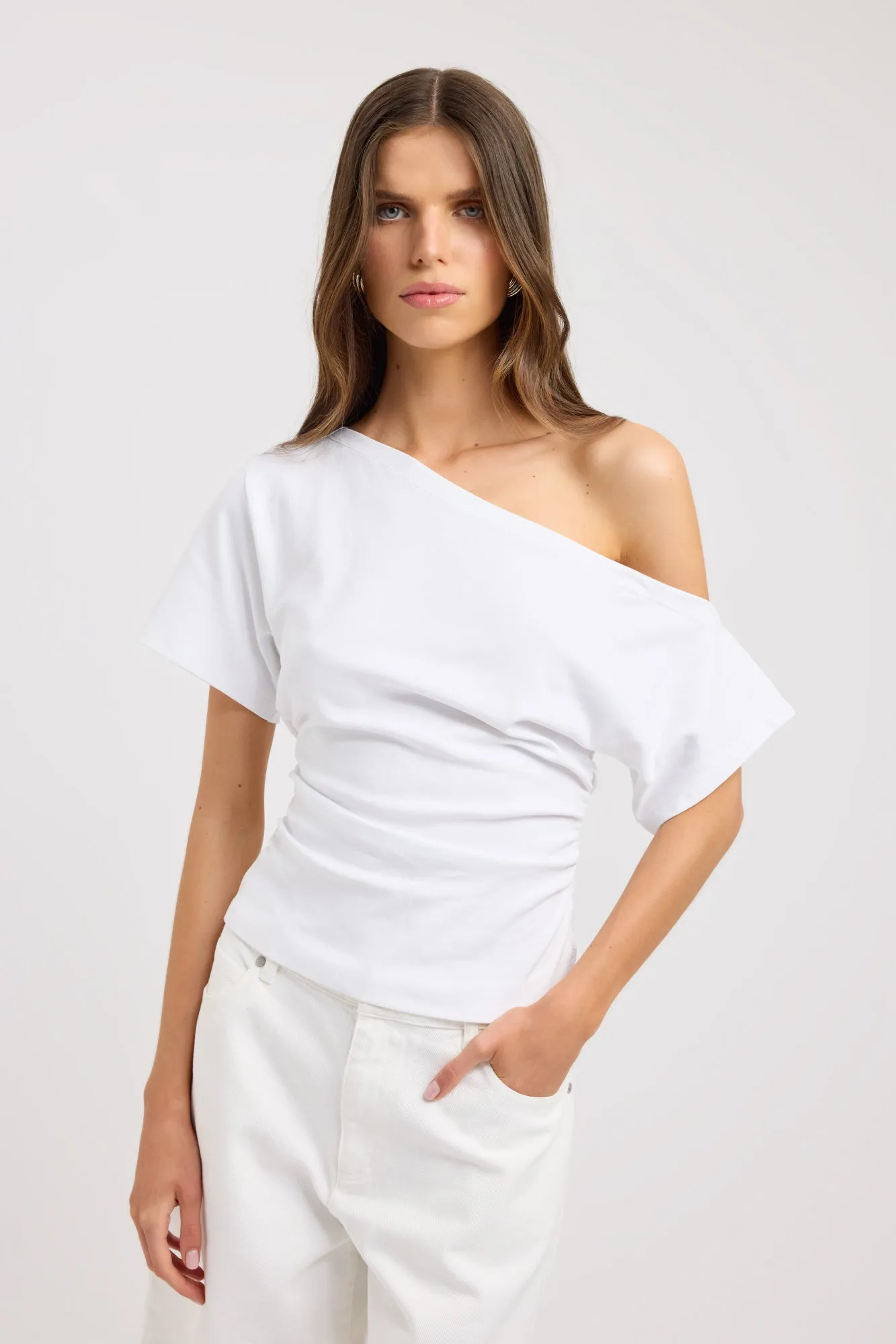 Nova Off Shoulder Tee sold by Kookai product image thumbnail 2