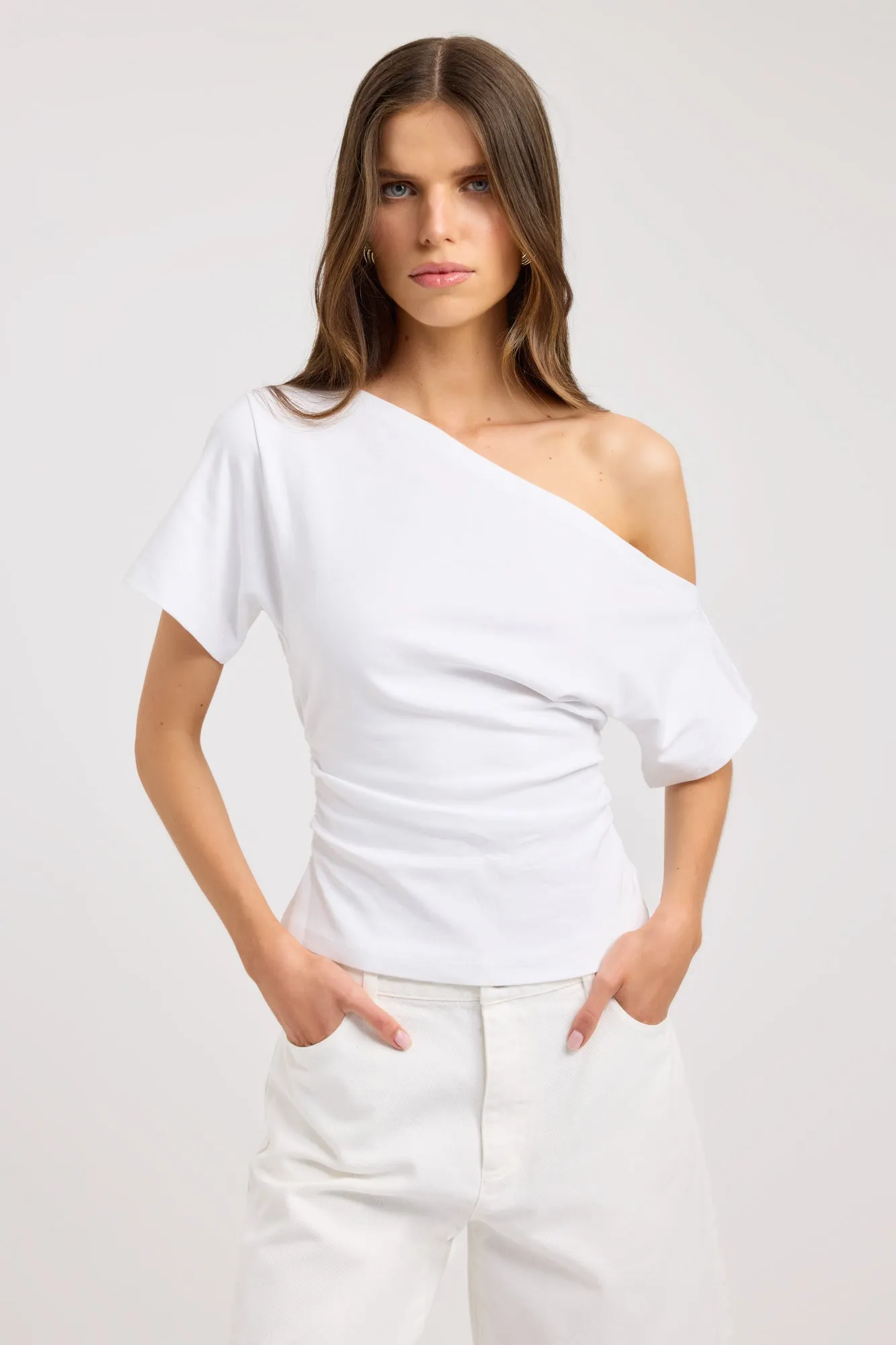 Nova Off Shoulder Tee sold by Kookai product image thumbnail 3